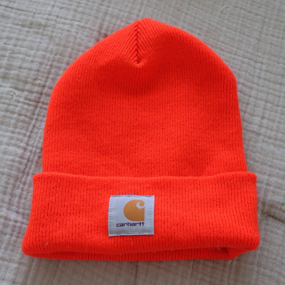 orange carhartt hat